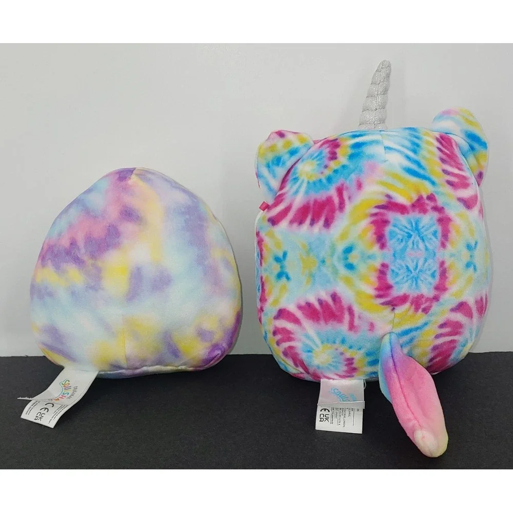 Squishmallows Shelby The Sloth And Talisa The Unicorn Cat Plush Lot Of 2